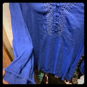 Royal Blue Boutique Blouse
